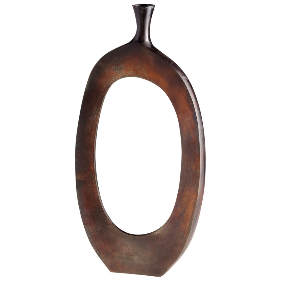 Cyan Design Serres 15-3/4" Wide Aluminum Vase Burnished Copper