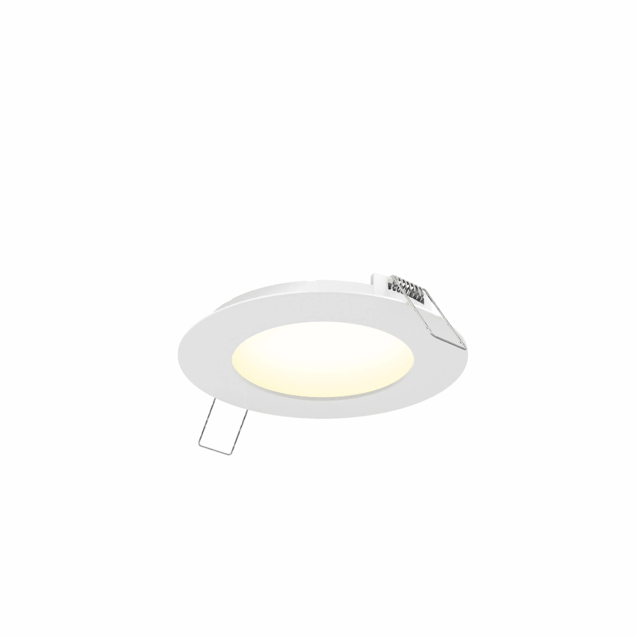 DALS Lighting Excel 4" Integrated LED Wafer Canless Recessed Light White