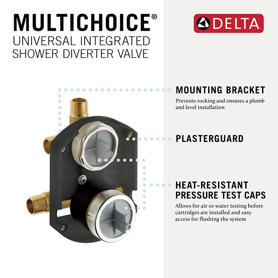 Delta R22000 Multichoice Shower Only Universal Rough In with