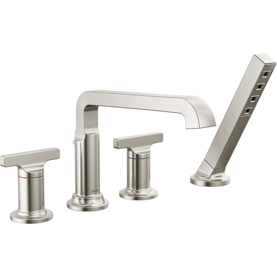 Delta T4789-CZ-PR-LHP Tetra Tub Deck Mounted Roman Tub Filler with