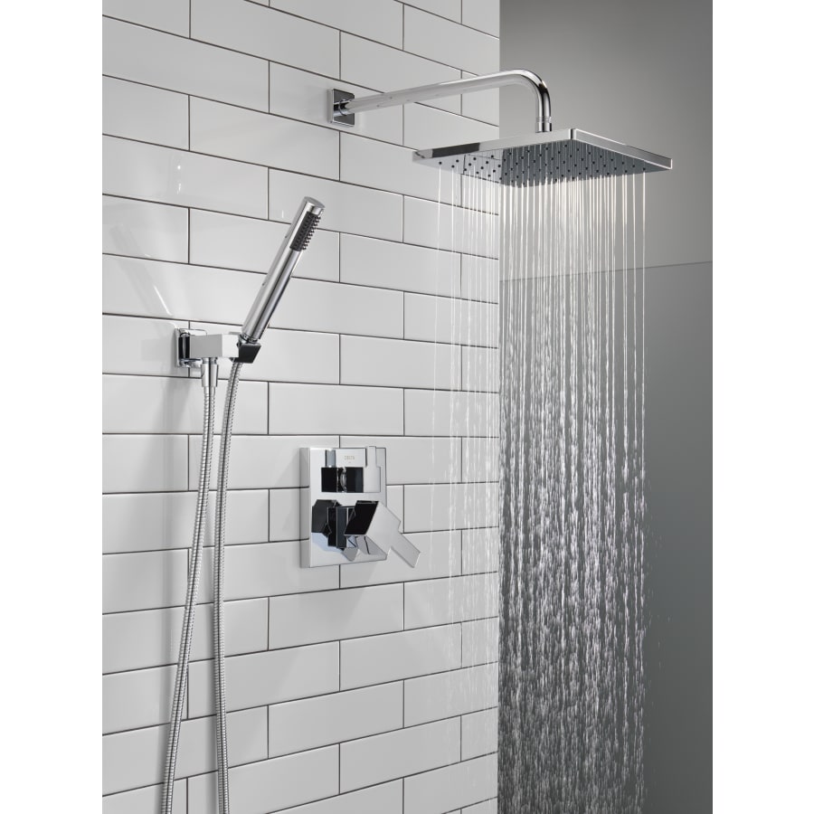 Delta 342701-CZ Modern Square Non Shared Function Shower | Build.com