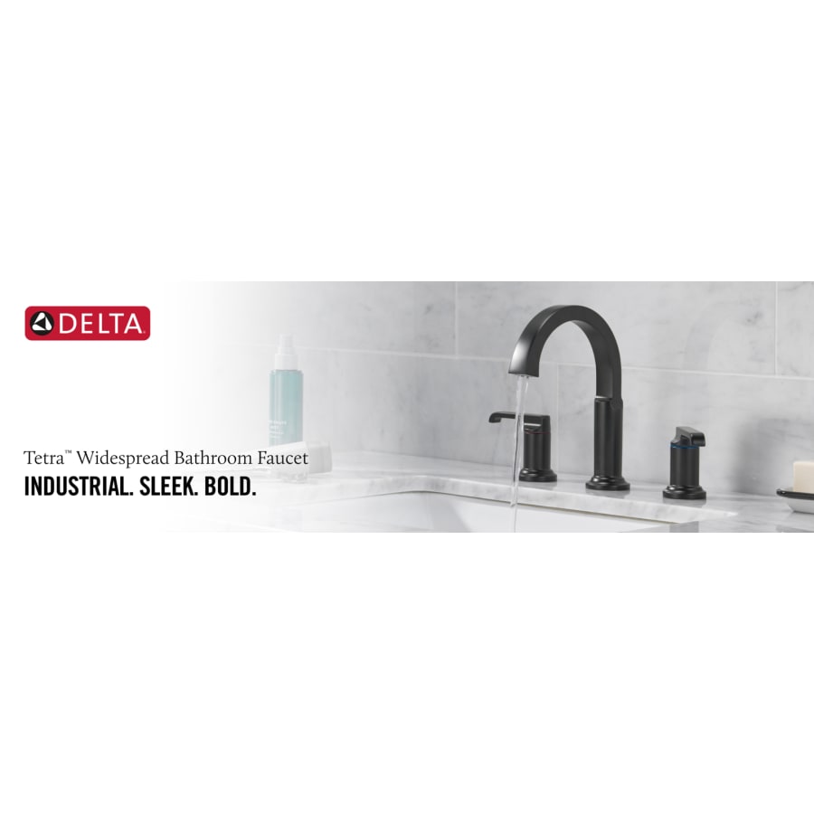 Delta 35588-BL-DST Tetra 1.2 GPM Widespread Bathroom Faucet
