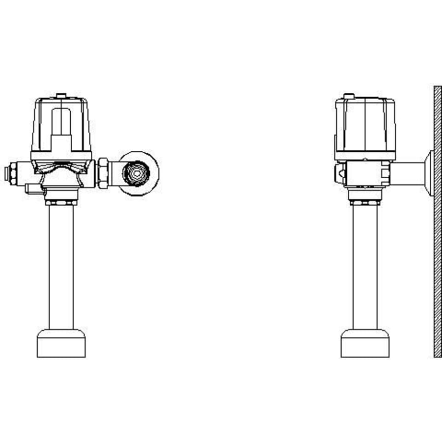 Delta Commercial 1-1/2" Top Spud Electronic Flush Valve with Factory Set 1.1 GPF Chrome