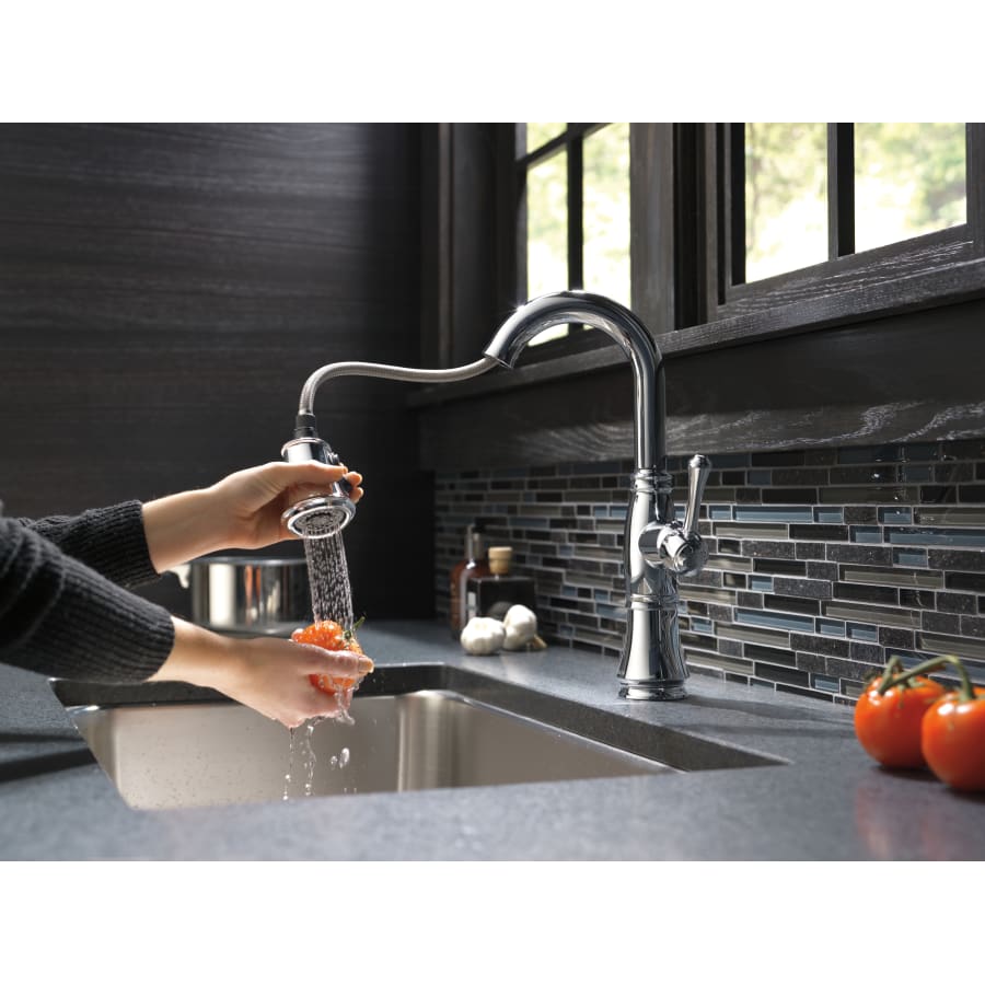 Delta-9997-DST-Spray Head in Use in Chrome