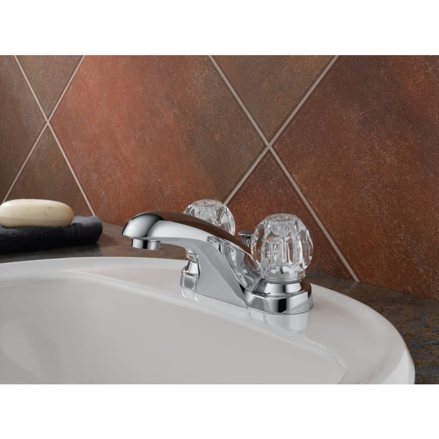 Delta-B2512LF-Installed Faucet in Chrome