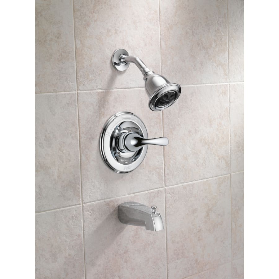 delta-t13420-h2ot-installed-tub-and-shower-trim-in-chrome-405 delta-t13420-h2ot-installed-tub-and-shower-trim-in-chrome-405
