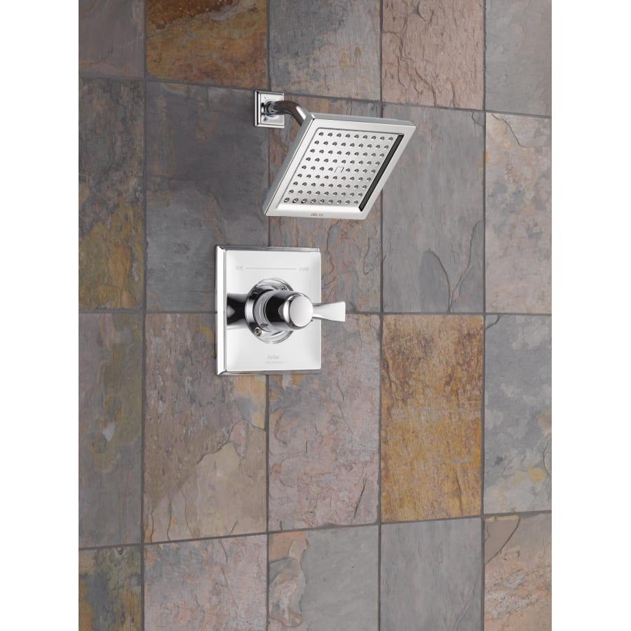Delta-T14251-Installed Shower Head in Chrome