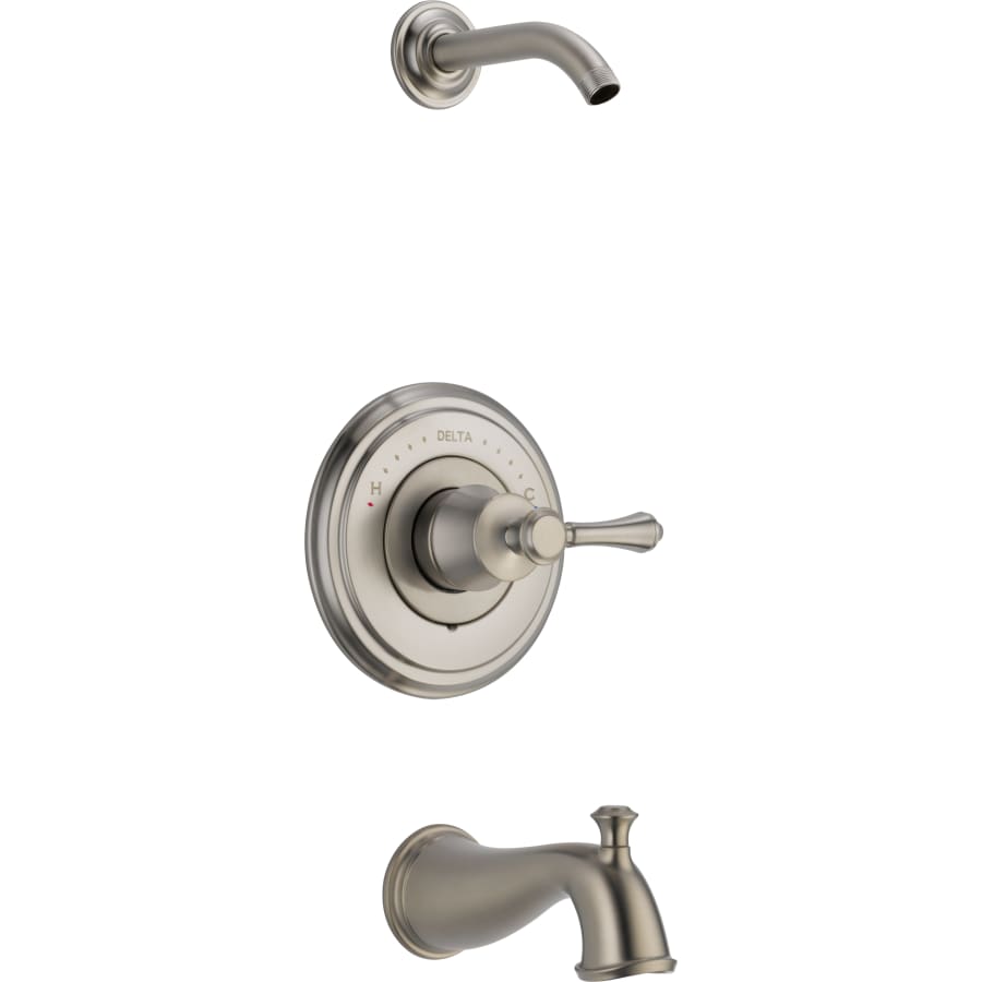 delta-t14497-lhp-lhd-valve-trim-and-shower-arm-with-tub-faucet-in-brilliance-stainless-1665 delta-t14497-lhp-lhd-valve-trim-and-shower-arm-with-tub-faucet-in-brilliance-stainless-1665
