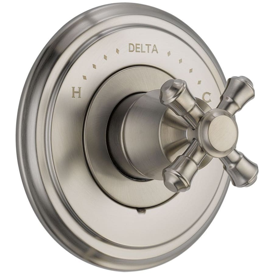 Stainless Finish with Metal Cross Handle