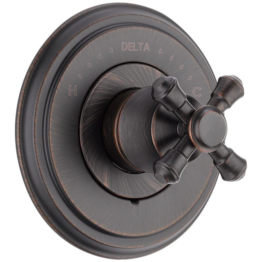 Venetian Bronze Finish with Metal Cross Handle