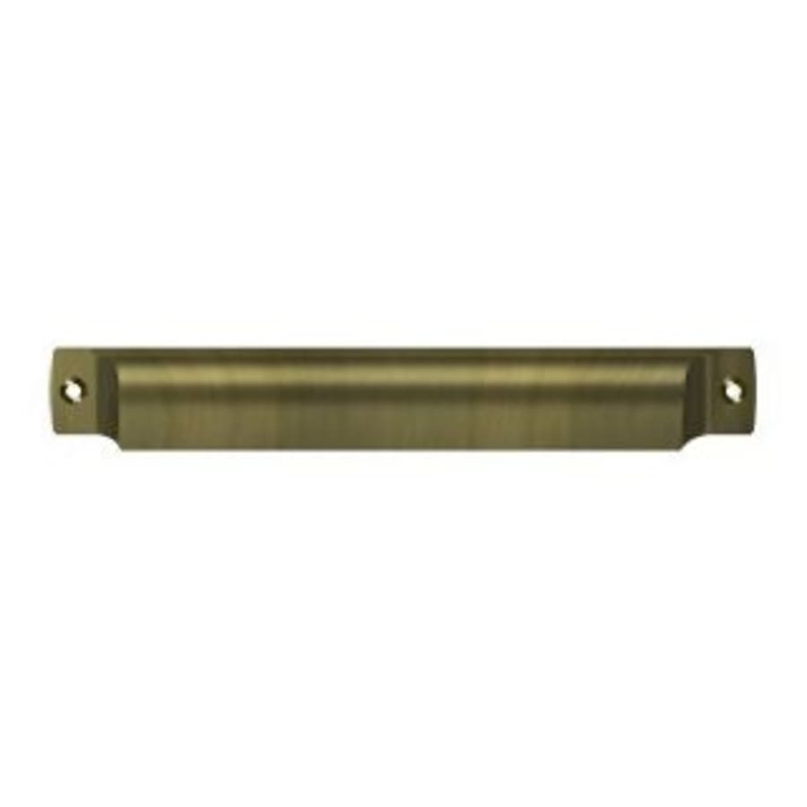 Deltana Shell 7-1/16 Inch Center to Center Cup Cabinet Pull Antique Brass