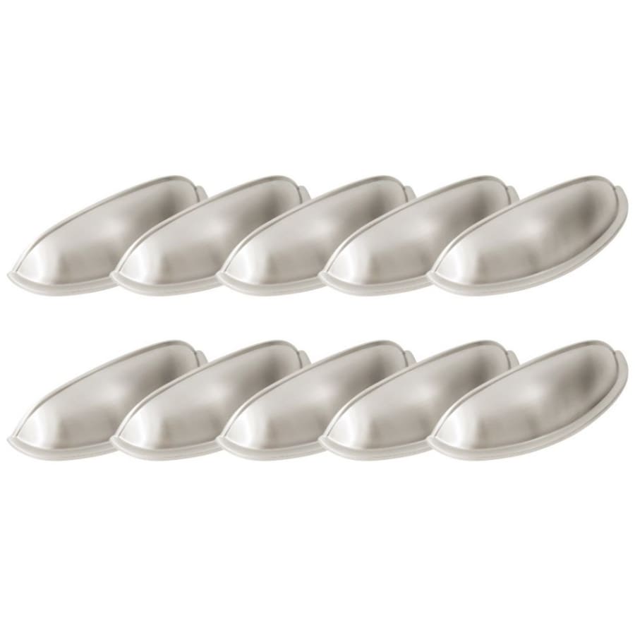 West Side 3 in. Center-to-Center Satin Nickel Cup Cabinet Pull West Side 3 in. Center-to-Center Satin Nickel Cup Cabinet Pull
