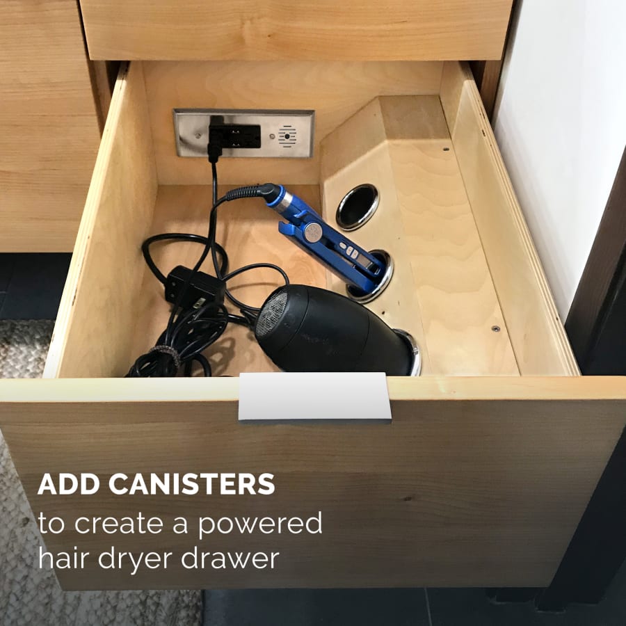Hair dryer drawer insert shop