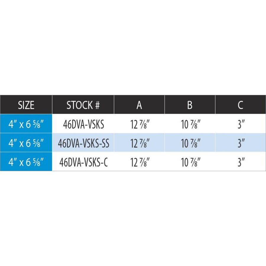 duravent_46dva_vsks_c_measurement_chart_0 duravent_46dva_vsks_c_measurement_chart_0