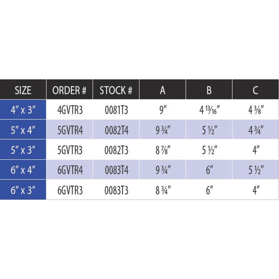 duravent_6gvtr3_measurement_chart_0 duravent_6gvtr3_measurement_chart_0
