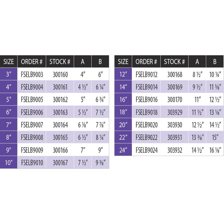 duravent_fselb9016_measurement_chart_0 duravent_fselb9016_measurement_chart_0