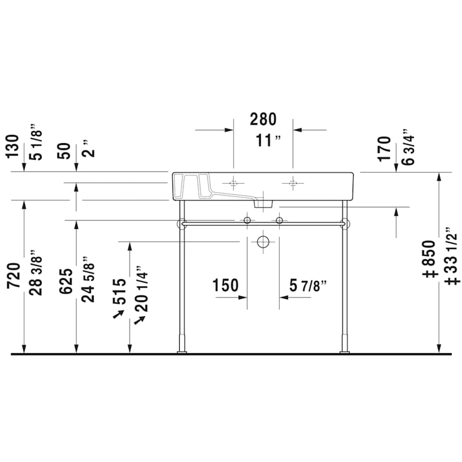 Duravit 0329850000 Vero 19\, image size:900x900