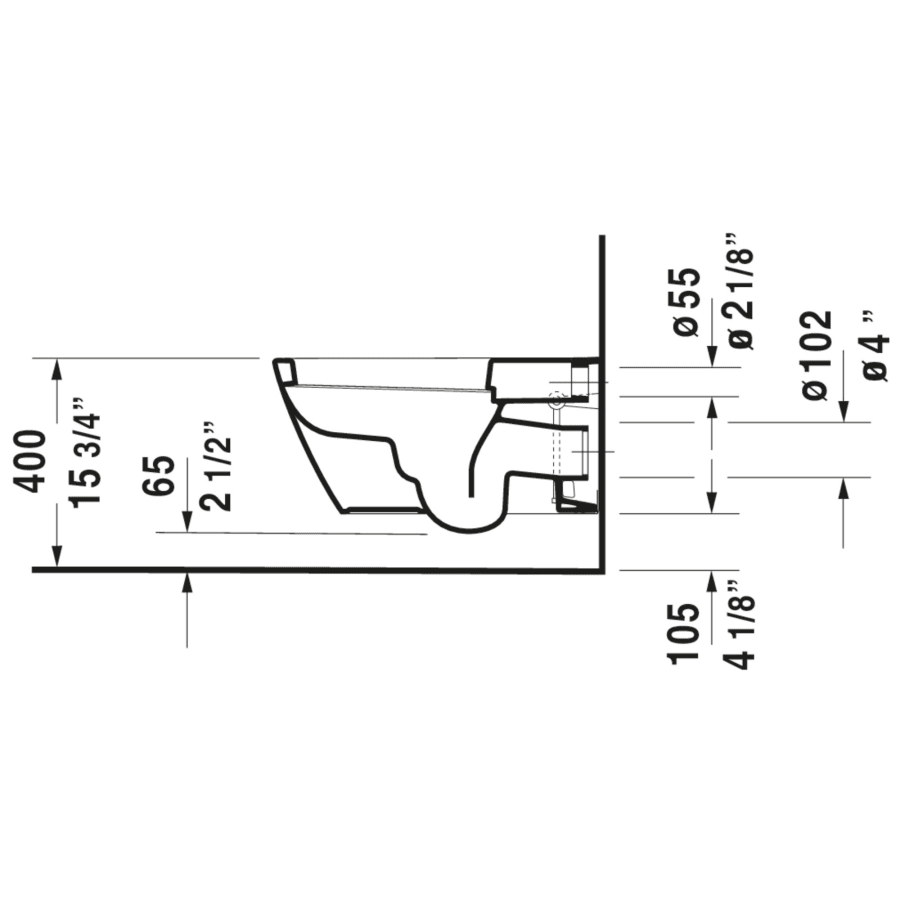 ロピア 爆買い Duravit 2533090092 Starck 2 0.8/1.6 GPF Dual Flush Wall ジャケット・アウター