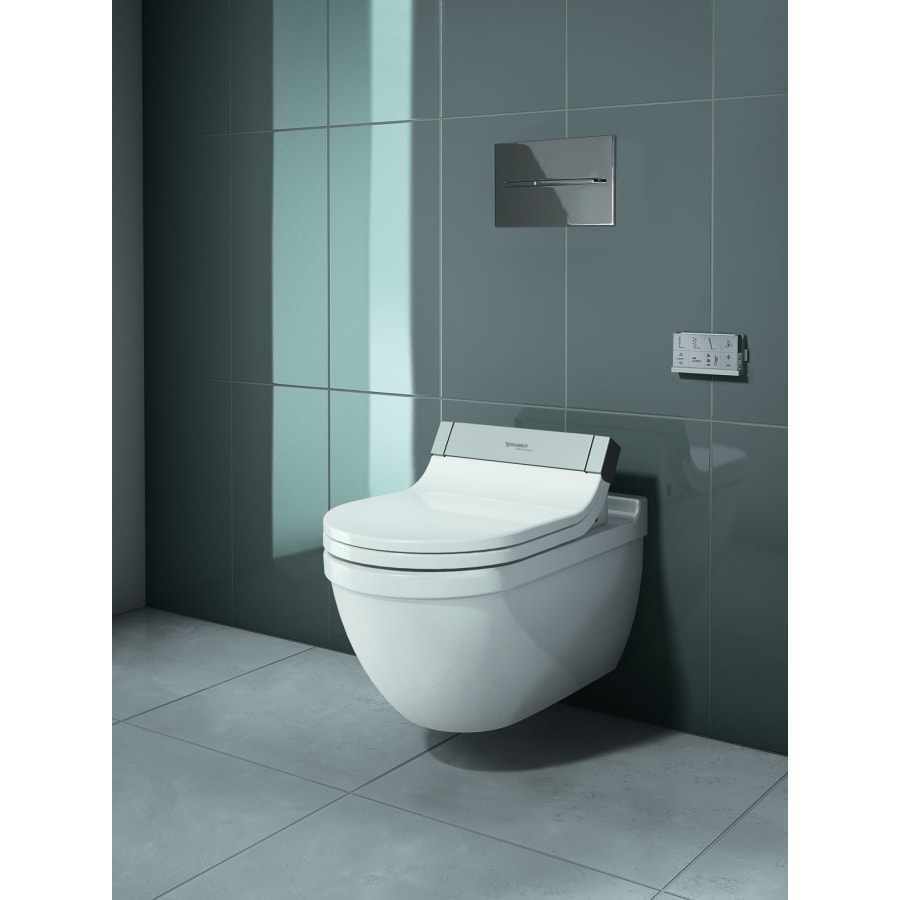 Duravit 2226090092 Starck 3 0.8/1.6 GPF Dual Flush Wall Mounted