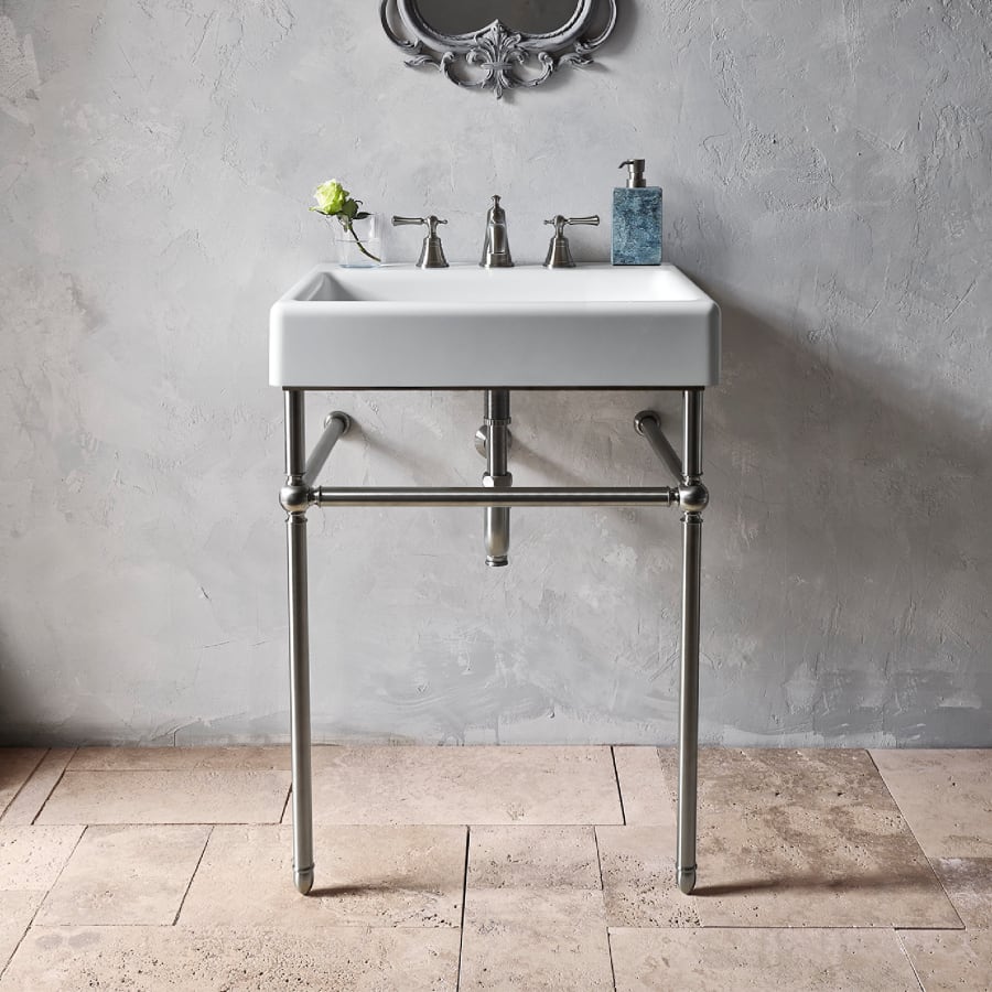 新しい季節 DXV D21411030.144 Oak Hill Metal Console Stand Only - Less その他