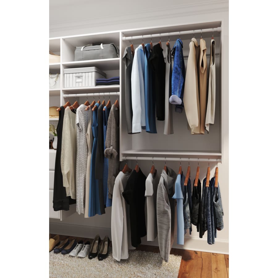 Easy Track PH43-WH 114 Inch Wide Ultimate Corner Closet