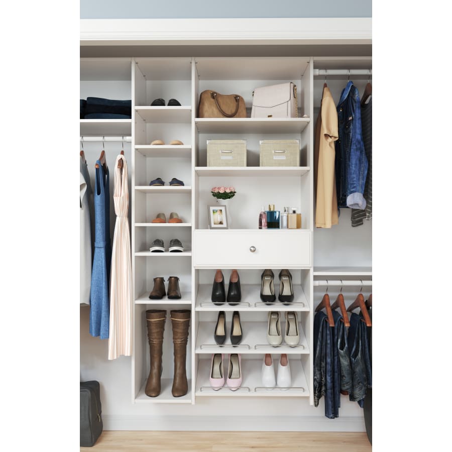 Closet organizer top track outlet