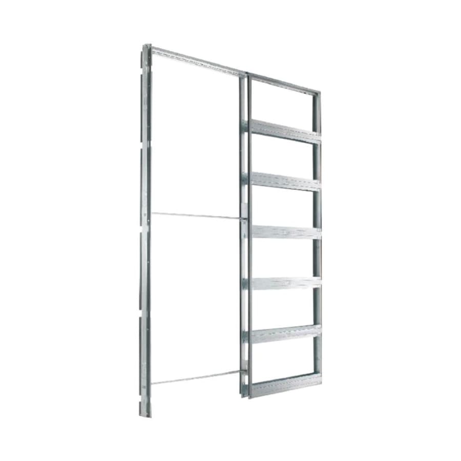 Eclisse Pocket Door System Steel Frame Kit for 36" x 96" Doors with 2x6 Walls Galvanized Steel