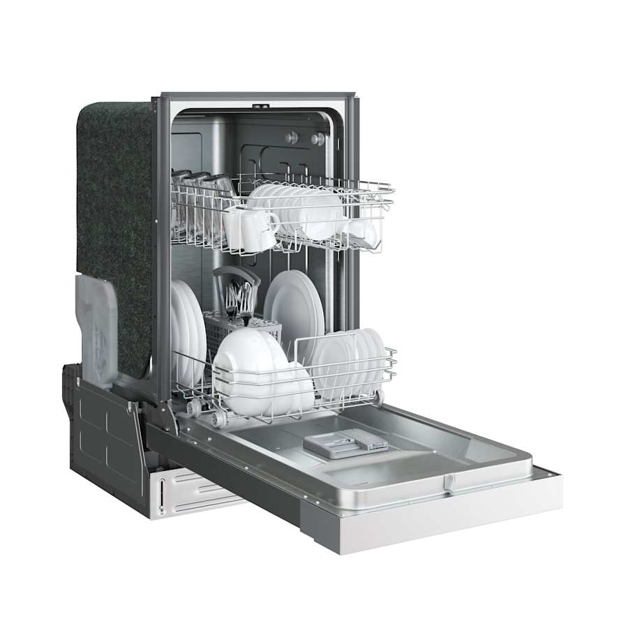 EdgeStar BIDW1802BL 18 in. Wide 8 Place Setting Energy Star Rated Built in Dishwasher Black