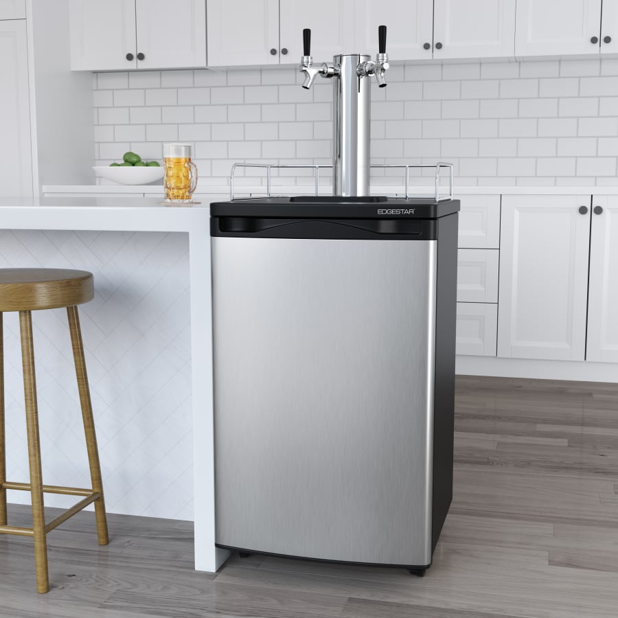 EdgeStar KC2000TWIN 20 Inch Wide Dual Tap Kegerator for Build