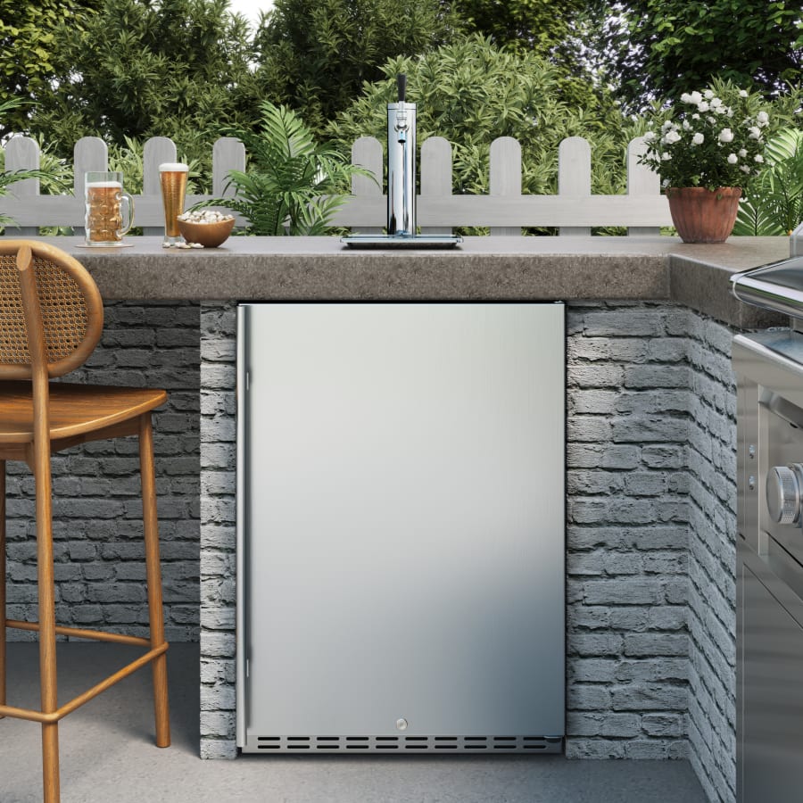 Outdoor rated kegerator discount