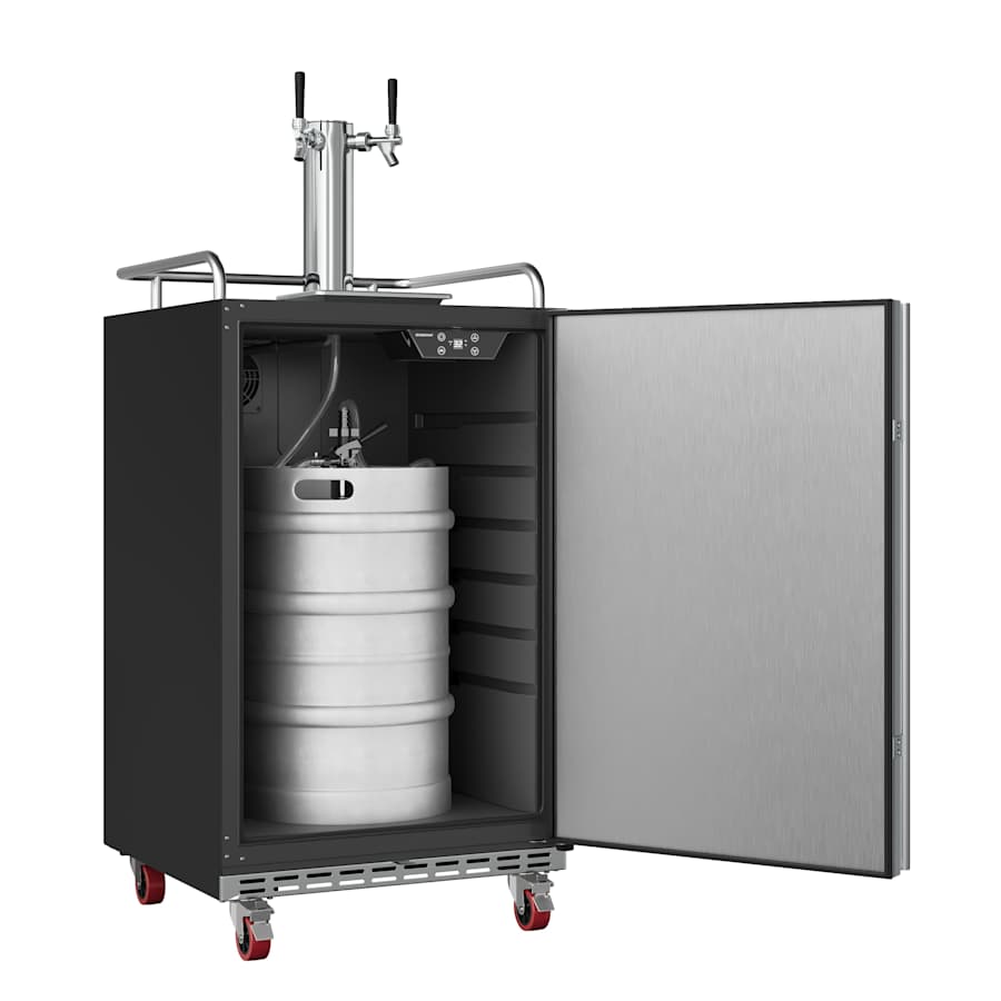 EdgeStar KC7000SSTWIN Built-in Dual Tap Kegerator - Thumbnail 2