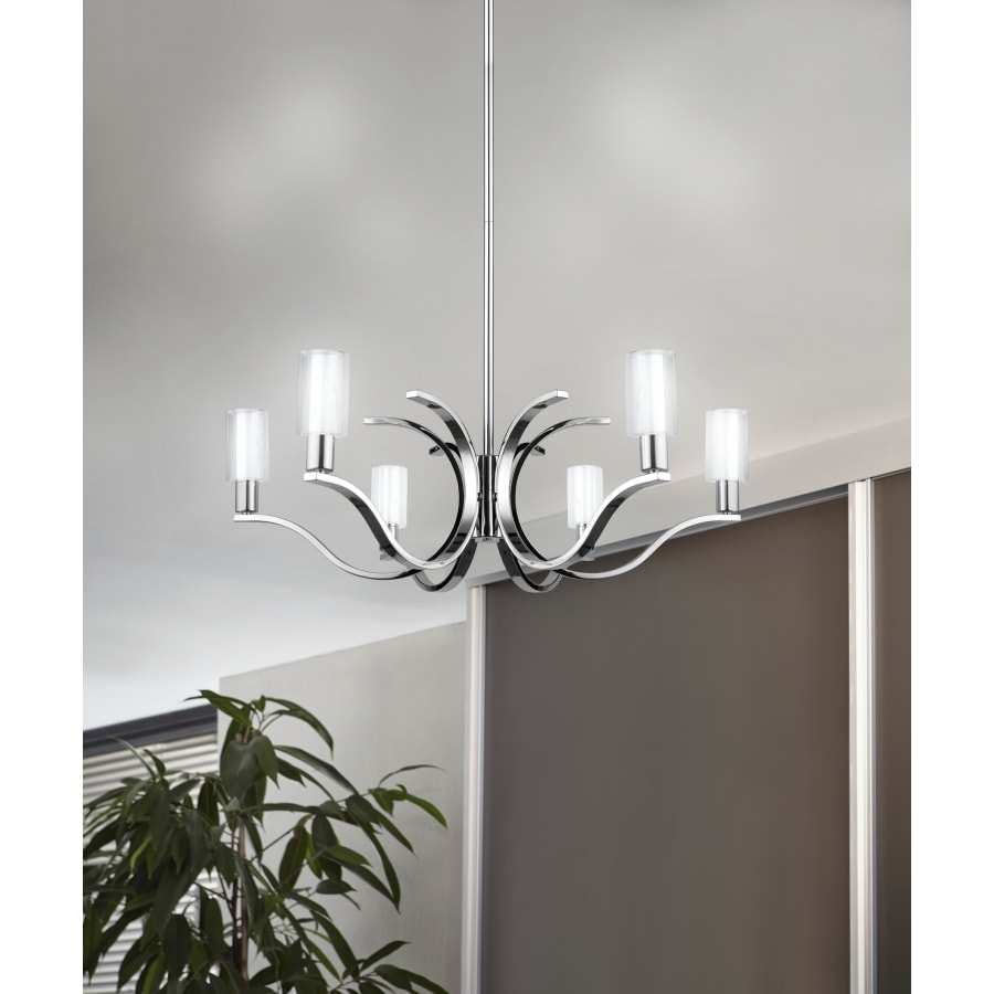 Eglo 201512A Varella 29 Wide 6 Light Shaded LED Build