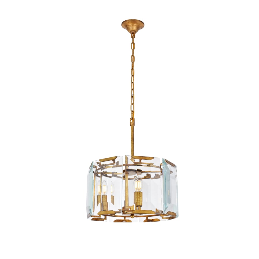 Elegant Lighting 1211D17FB Monaco 4 Light 17