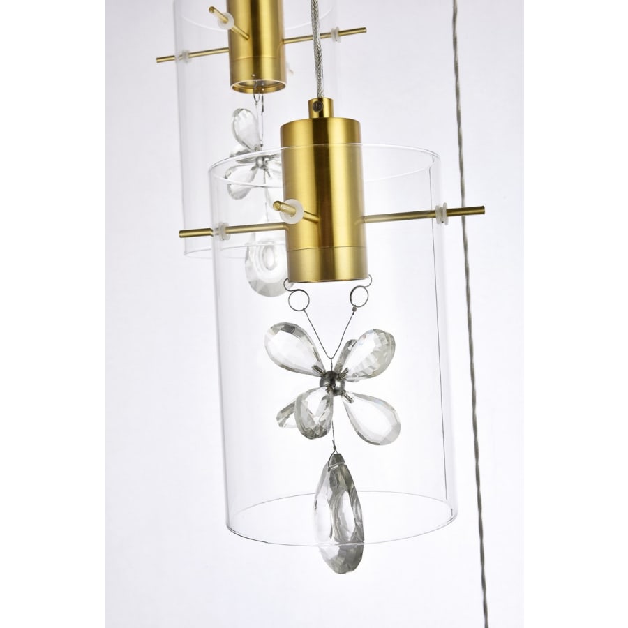 Elegant Lighting 5202D22C Hana 12 Light 22