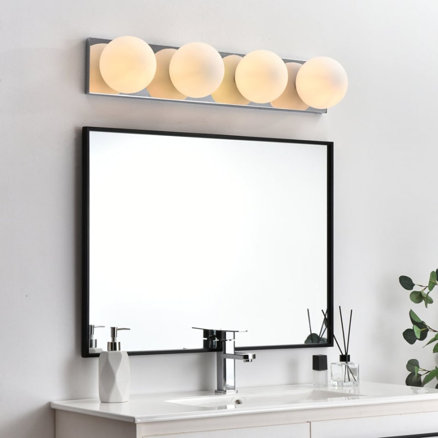 最も信頼できる Elegant Lighting LD7303W31BRA Jaylin 4 Light 6 フェイスパウダー
