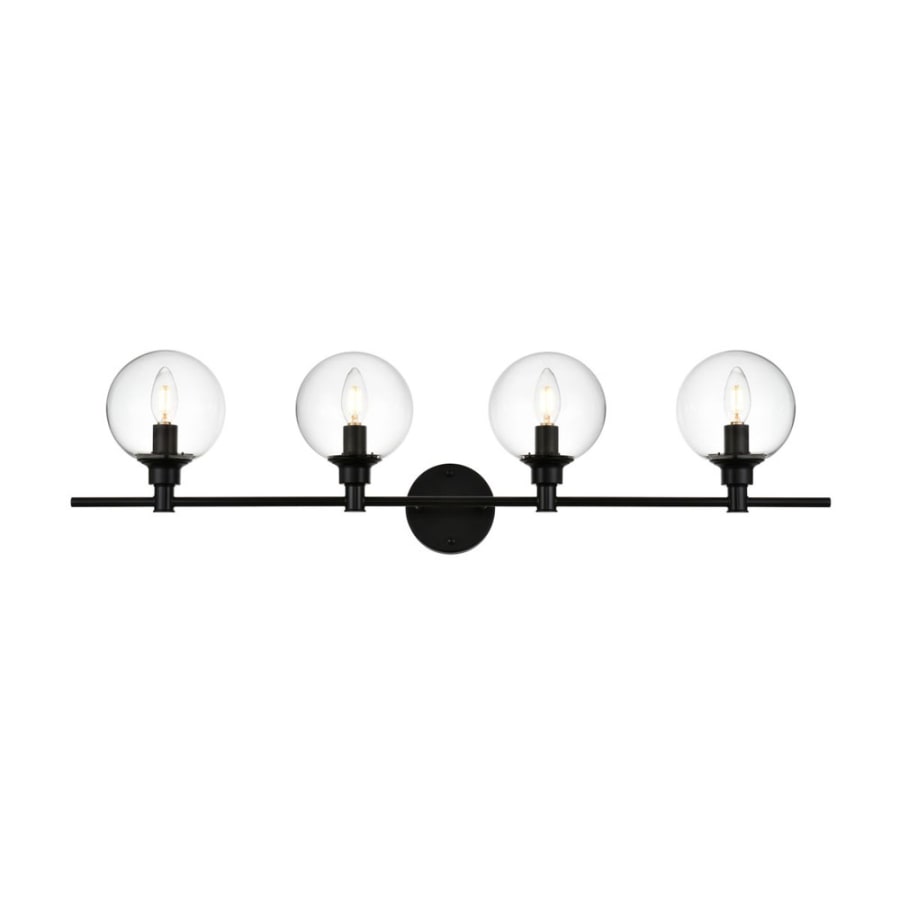全商品オープニング価格！ Elegant Lighting LD7318W38BLK Jaelynn 4 Light 10 その他