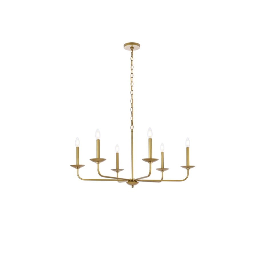 暖トツLサイズ 76w Elegant Lighting LD812D36BR Cohen 6 Light 36