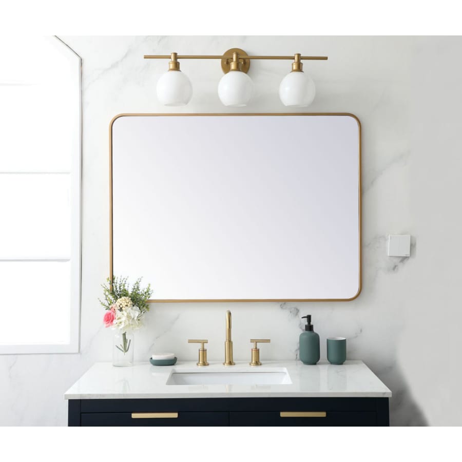 Elegant Lighting MR803040BK Evermore 30 W x 40 H Build