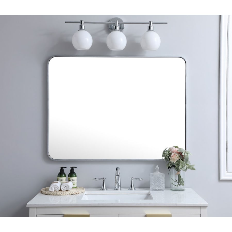 Elegant Lighting MR803040BK Evermore 30 W x 40 H Build