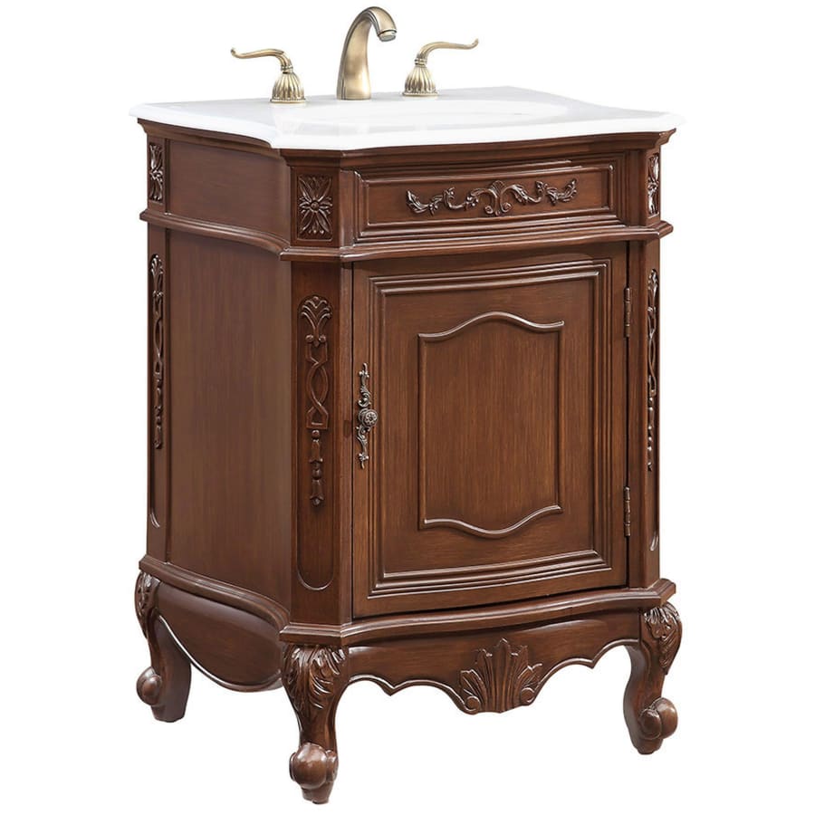 Elegant Lighting Berkshire 24" Free Standing Single Basin Vanity Set - Thumbnail 2