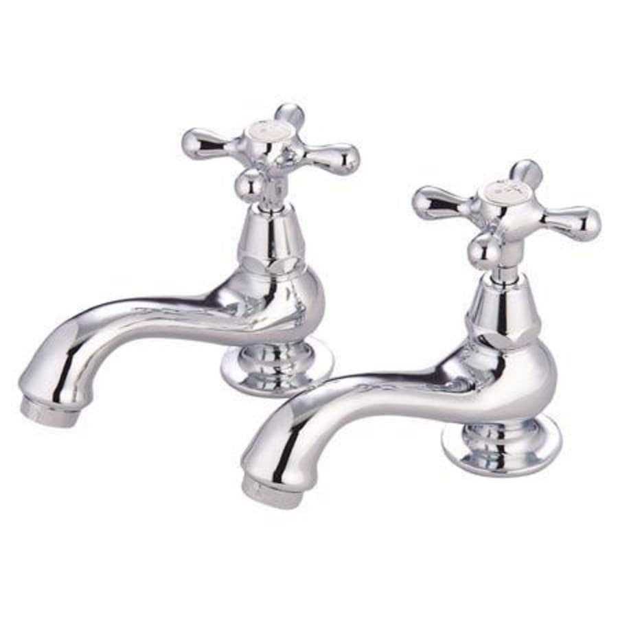 Elements Of Design Double Handle Basin Faucet with American Lever Handles from the St. Louis Collection Polished Brass (PVD)