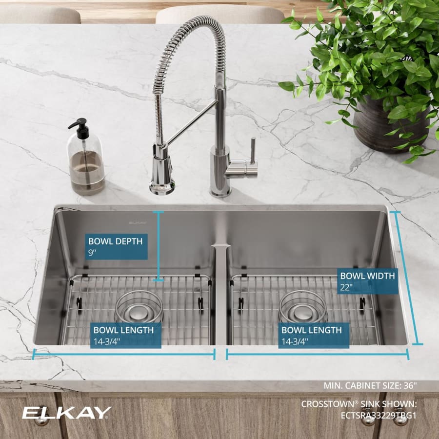 Elkay ECTSRA33229TBG1 Crosstown 33