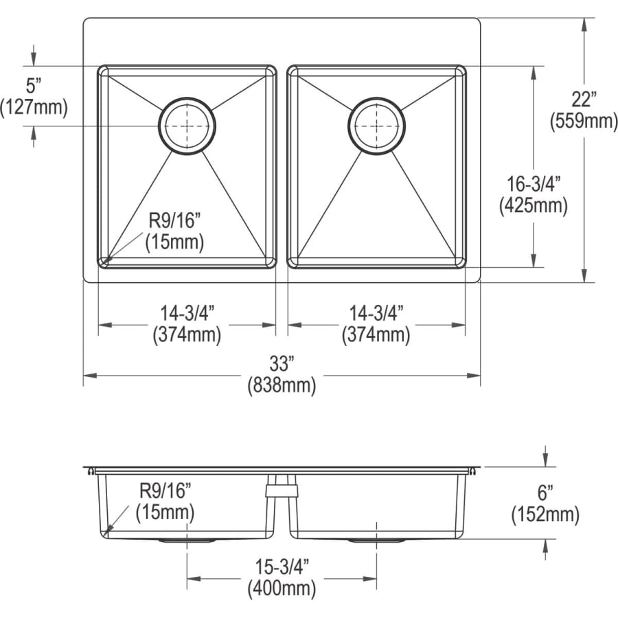 elkay-ectsrad33226tbg-alternate-view-692 elkay-ectsrad33226tbg-alternate-view-692
