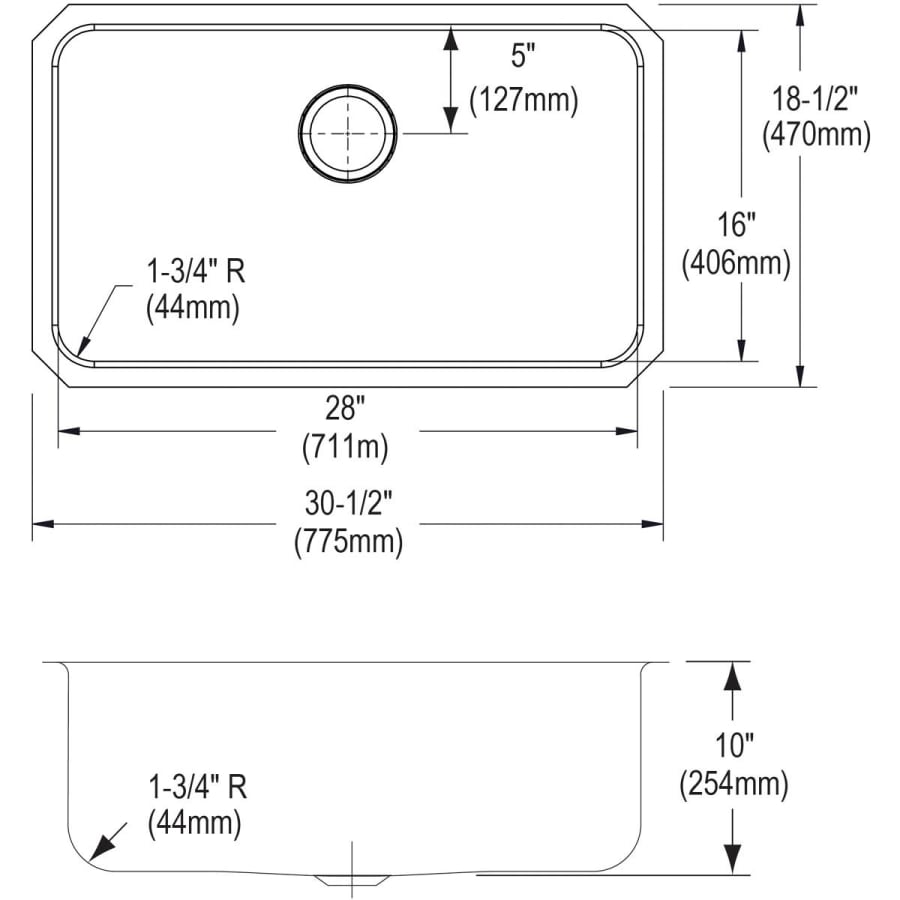 elkay-eluh281610dbg-specification-image-9200 elkay-eluh281610dbg-specification-image-9200
