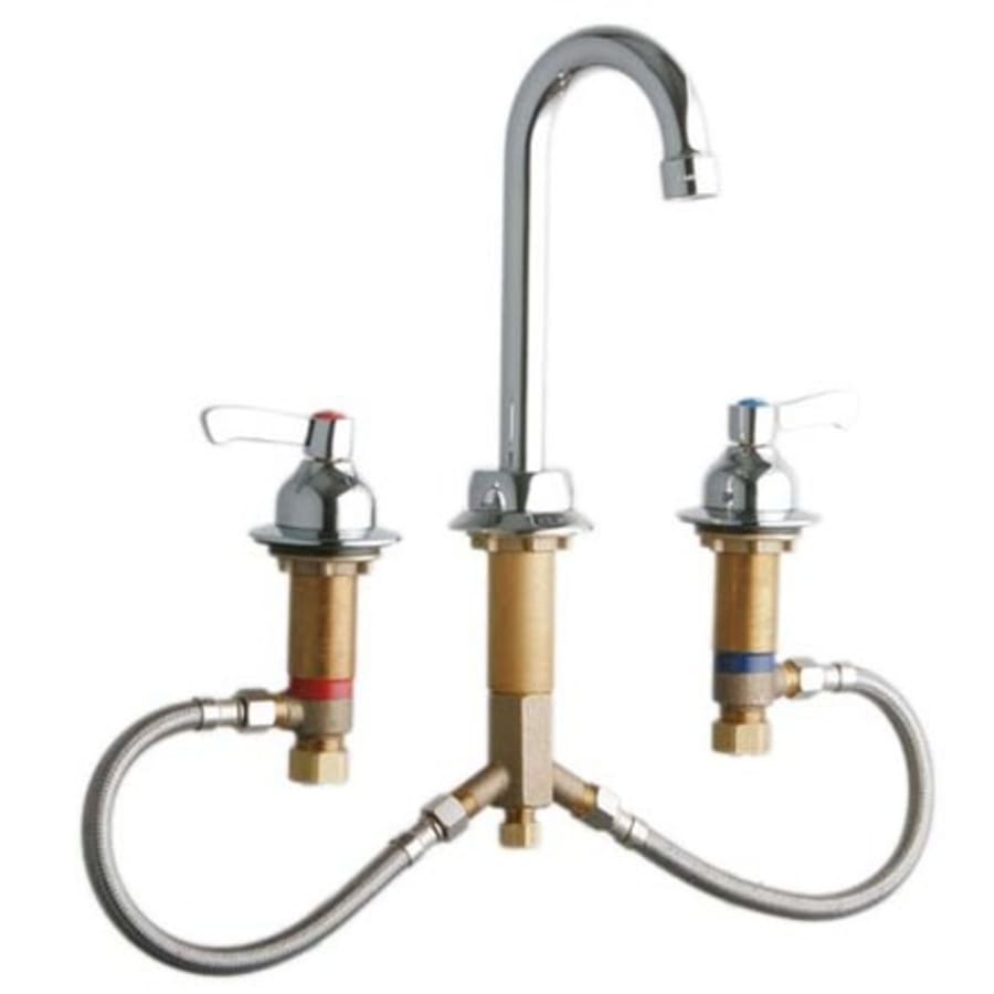 Elkay 11-5/16" ADA 8" Centerset Concealed Deck Utility Faucet with 3-5/8" Reach Gooseneck Spout Chrome