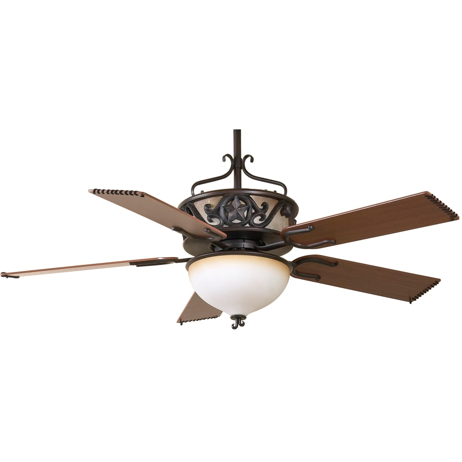 Ellington Fans 17428 Lone Star 5 Blade 52 Ceiling Fan - Blades, Wall  Control, Handheld Remote Control, Uplight and Downlight Included  Ferg