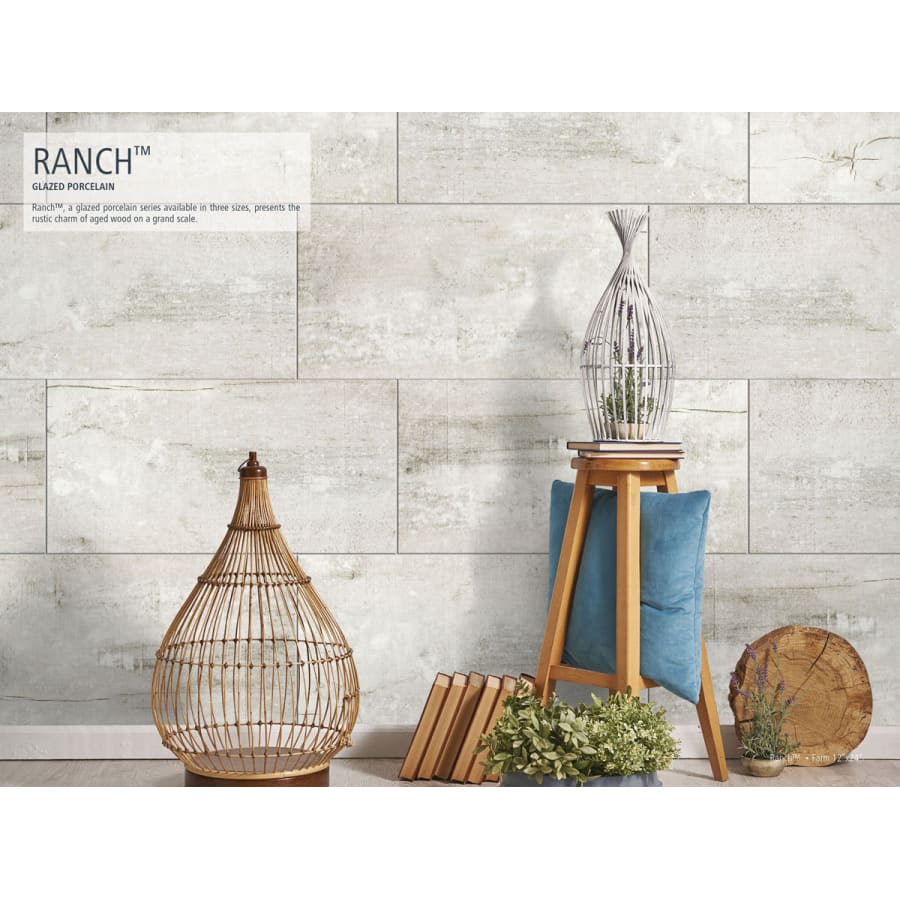 Emser Ranch Farm Wood Look Porcelain Bullnose Tile (3-in x 12-in)