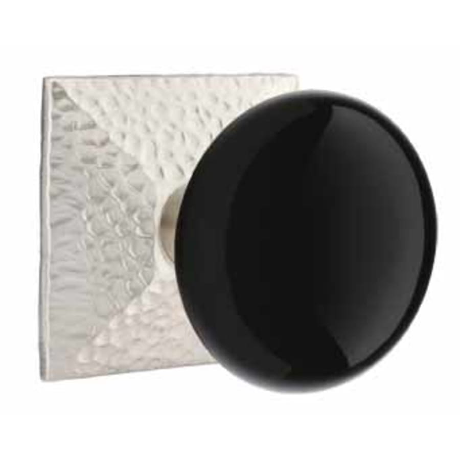 Ebony Knob Hammered Rosette
