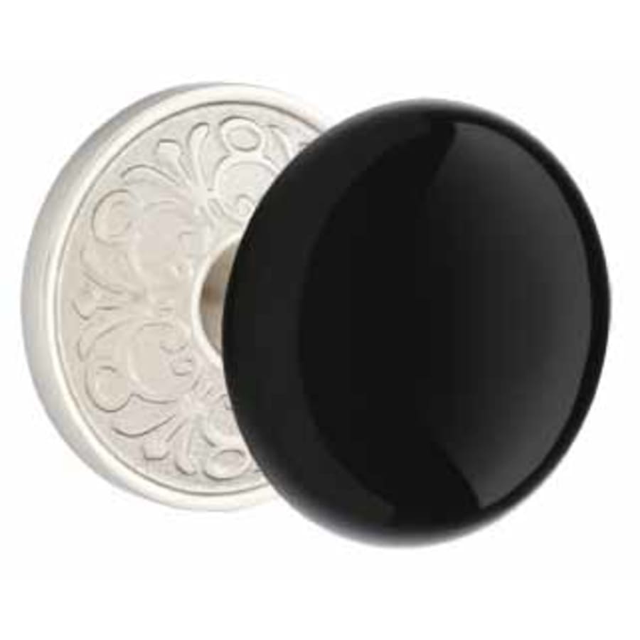 Ebony Knob Lancaster Rosette