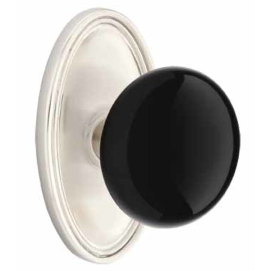 Ebony Knob Oval Rosette
